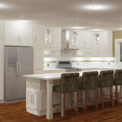 3d render of a kitchen
