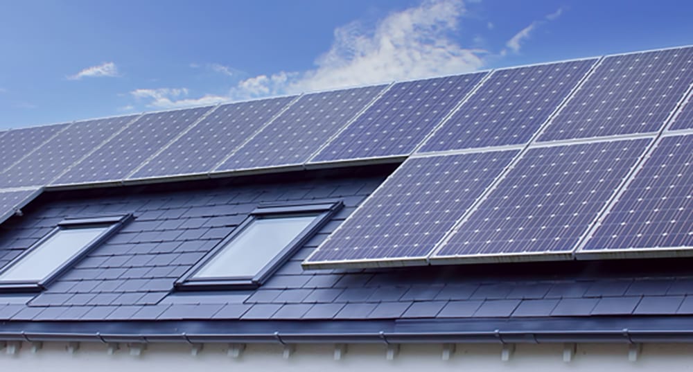 high-performance solutions solar panels on roof