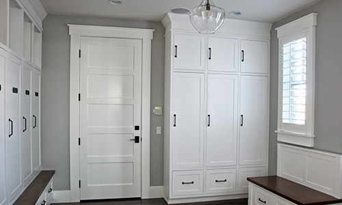 OakWood mudroom and storage