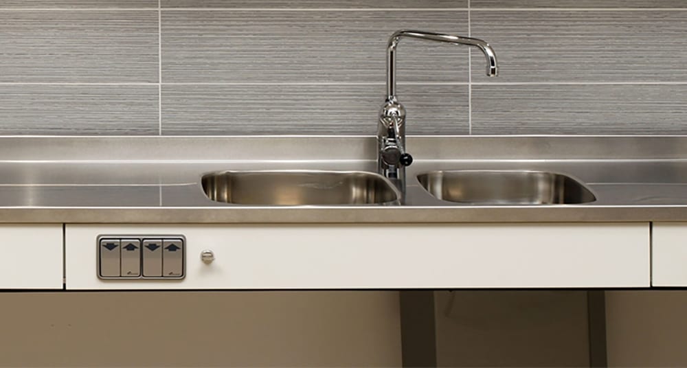 a kitchen with accessibility in mind