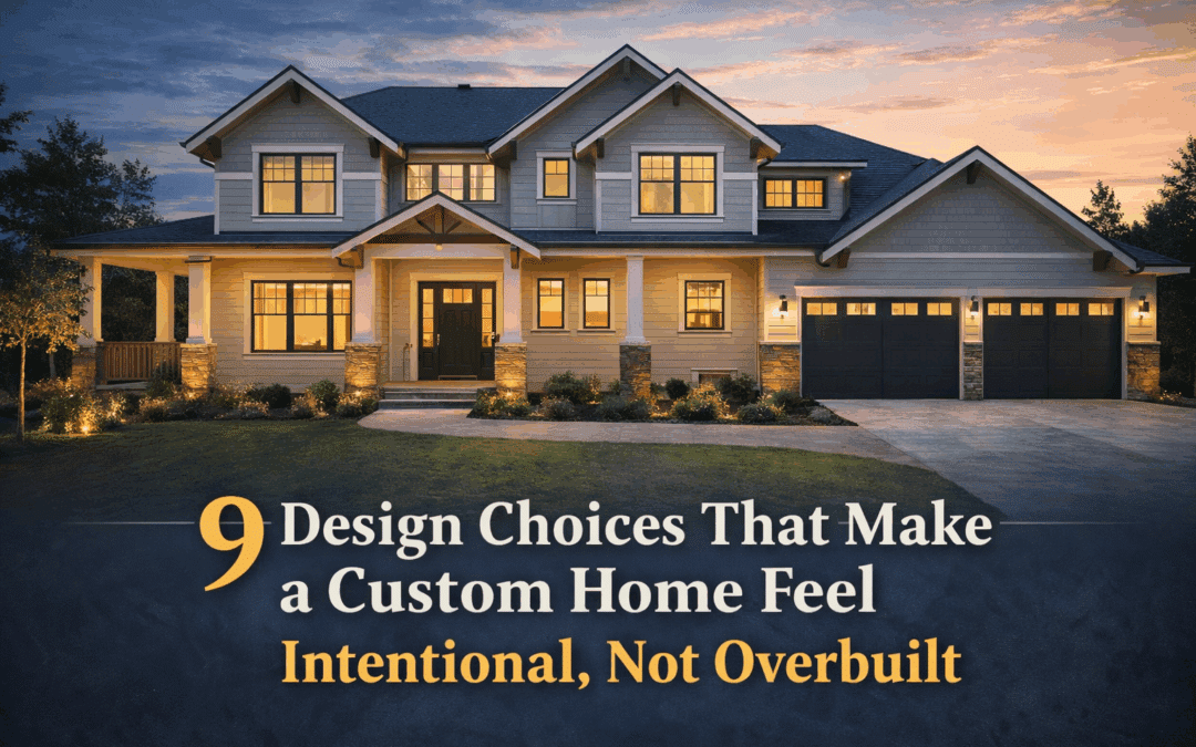 9 Design Choices That Make a Custom Home Feel Intentional, Not Overbuilt