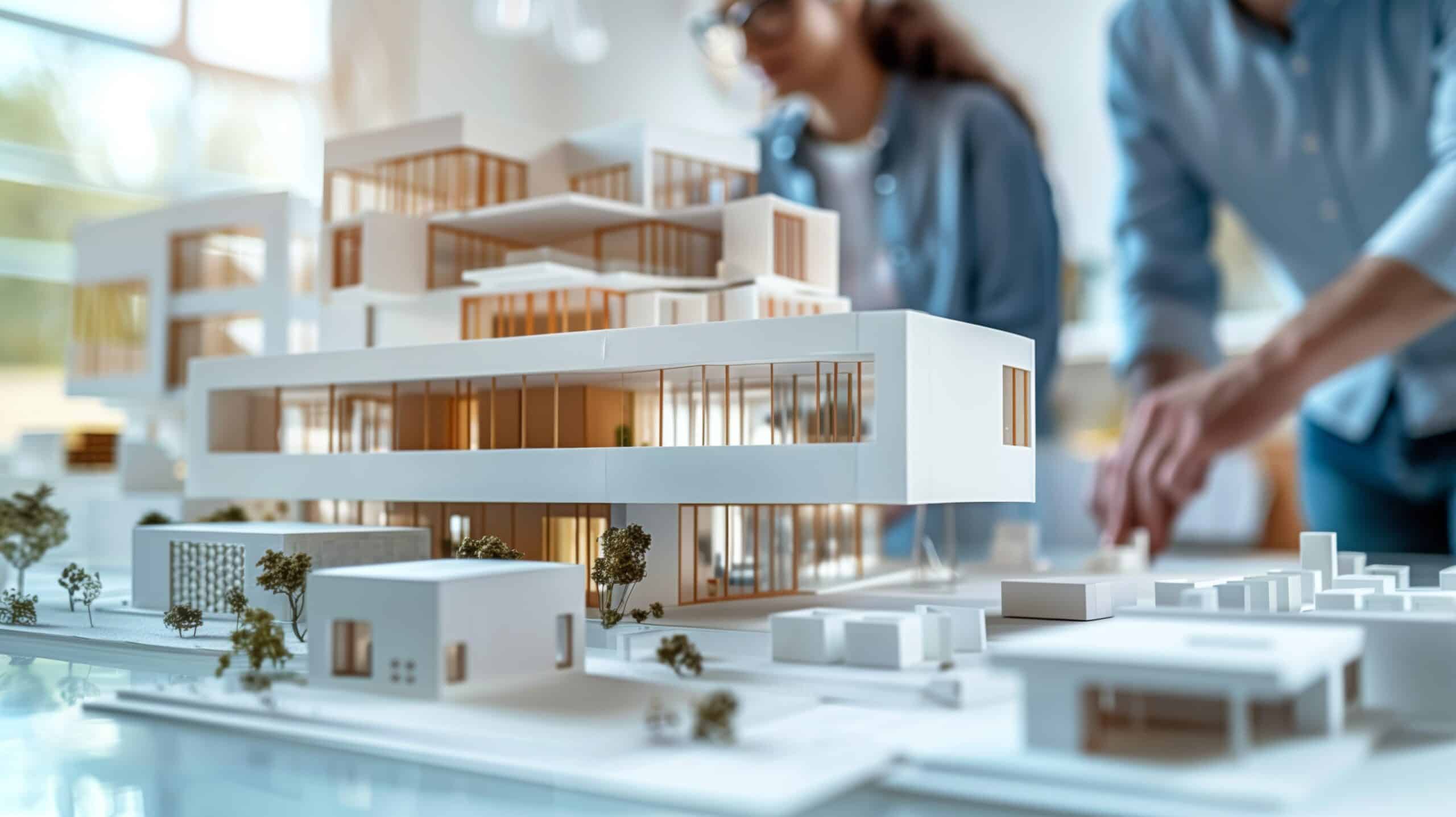 Row of modern housing